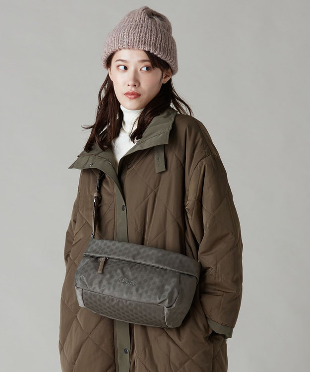 Y'SACCS Polka Dots 口折れショルダー グレー