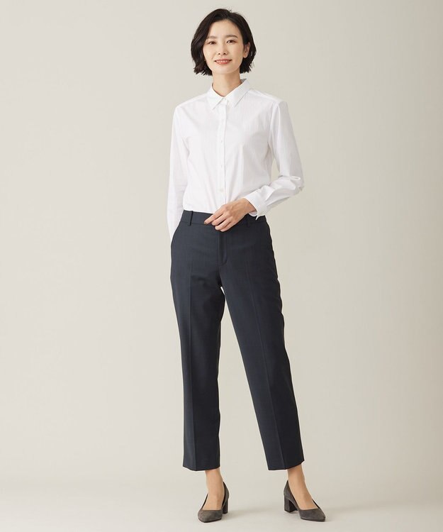 J.PRESS LADIES 【セットアップ対応】BAHARIYE1 テーパード パンツ ネイビー系