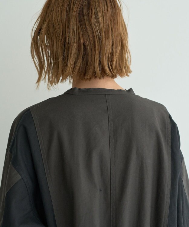 YECCA VECCA 【リバーシブル】2wayミリタリーコート Charcoal Gray