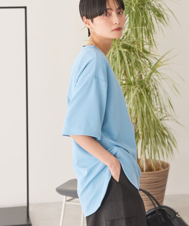 AMERICAN HOLIC ジョーゼットラウンドヘムトップス Light Blue