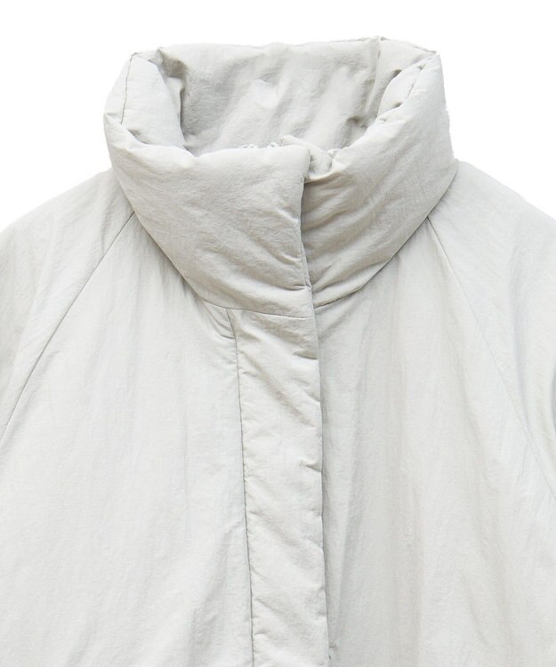 Green Parks シームレス中綿ドロストコート Off White