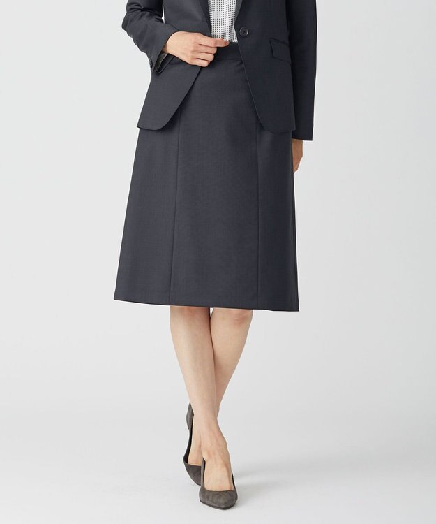 J.PRESS LADIES S BAHARIYE フレアー スカート ネイビー系