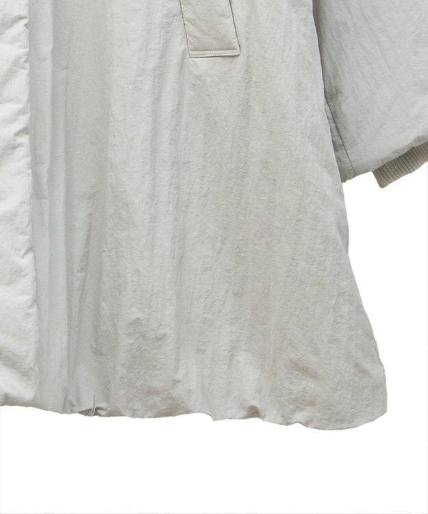 Green Parks シームレス中綿ドロストコート Off White