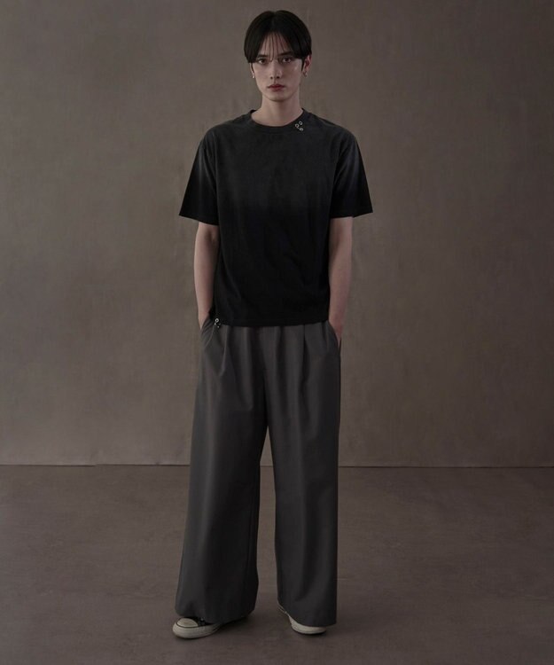 WEGO ピアス付きT（SS） スミクロ