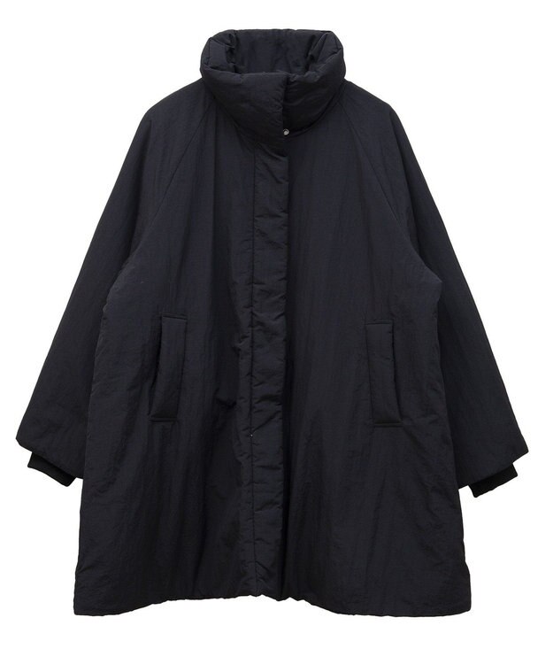 Green Parks シームレス中綿ドロストコート Black