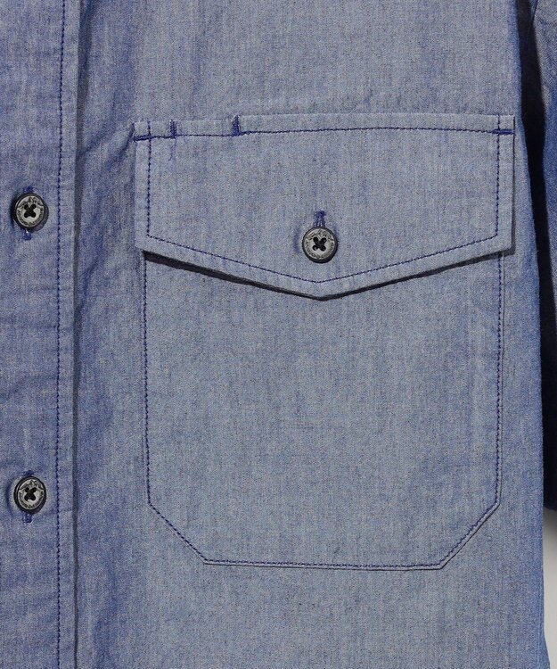 JOSEPH ABBOUD MOUNTAIN 【テーム・ヤルヴィモチーフ】バックデザイン 半袖シャツ ネイビー系