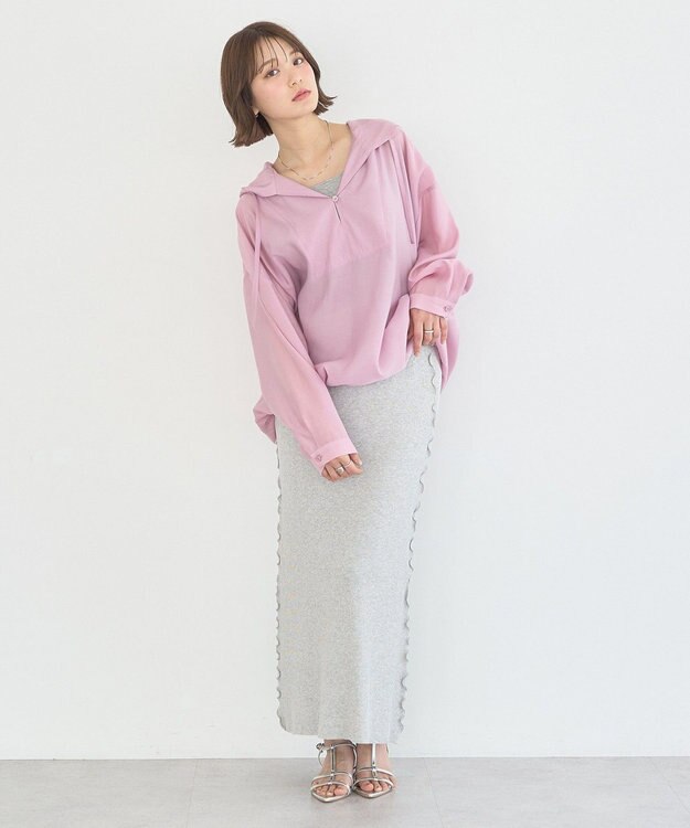 earth music&ecology アノラックフーディ Pink