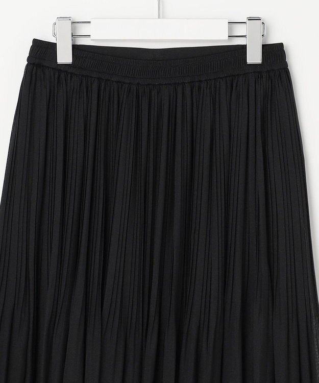 ANY SIS シャイニープリーツ スカート ブラック