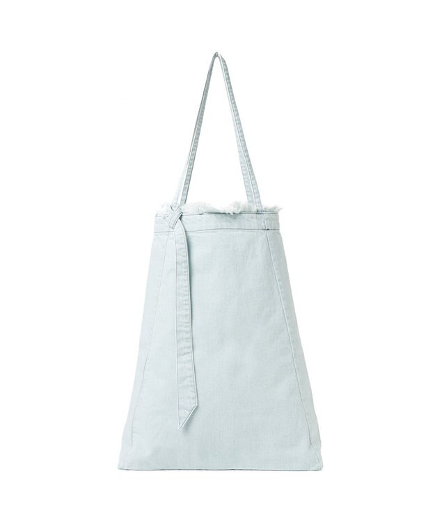 woadblue 【157】DENIM TIE TOTE デニムトートバッグ アイスブルー ICEBLUE