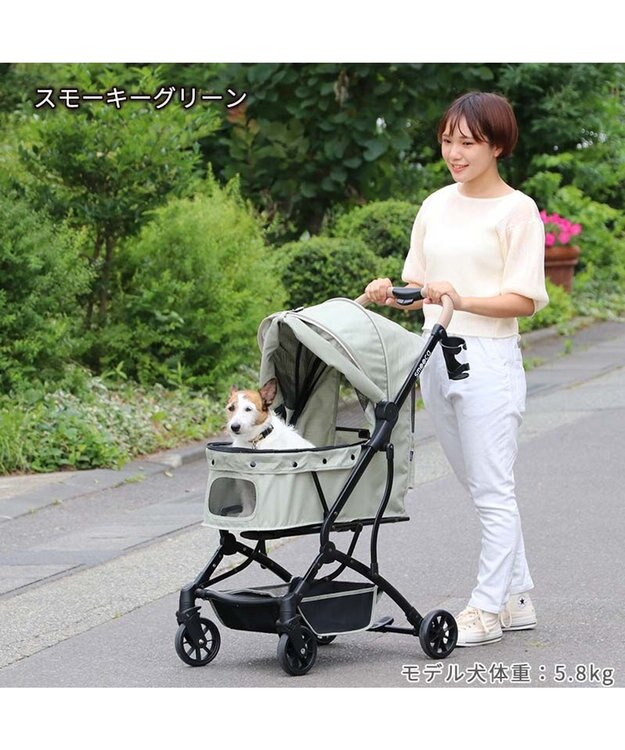 PET PARADISE smooca コンパクト ペットカート 《スモーキーグリーン》 スモーキーグリーン