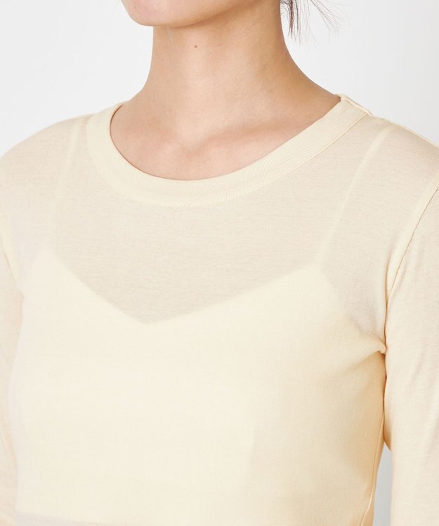 NAVE 【Nave・洗える】ガーゼフライス ロングスリーブ アイボリー系