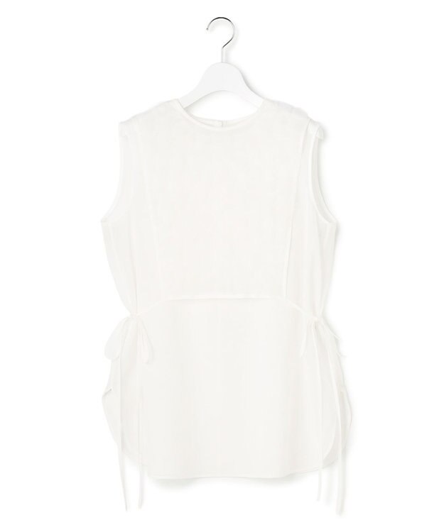 23区 【GOLD LABEL】コットンオーガンジー ジレコンビ ブラウス ホワイト系