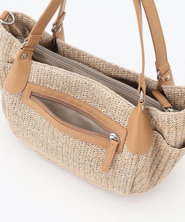 LA BAGAGERIE つまみハンドル　サマー2wayミニトートバッグ ベージュ