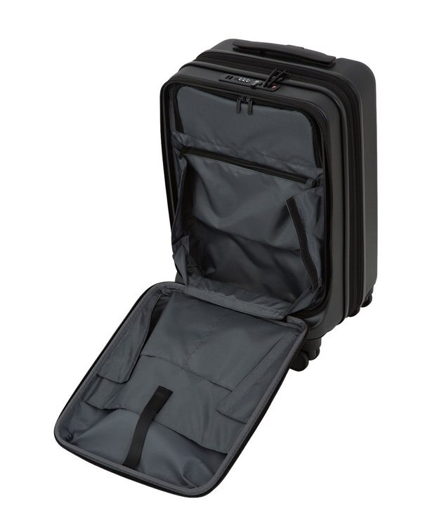 ACE BAGS & LUGGAGE ACE フォールズ スーツケース ２~３泊目安 フロントポケット・キャスターストッパー機能付き 06905 エース マットブラック