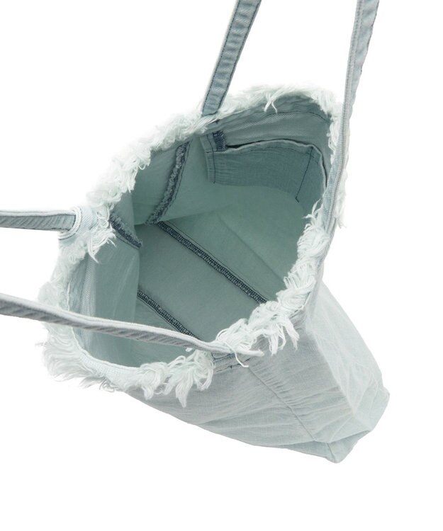woadblue 【157】DENIM TIE TOTE デニムトートバッグ アイスブルー ICEBLUE