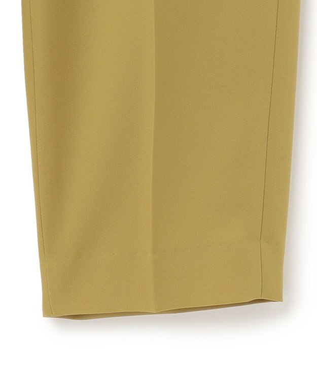 23区 【洗える】ポリエステルストレッチツイル テーパードパンツ イエロー系