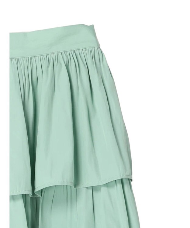 earth music&ecology フリルティアードスカート Mint Green