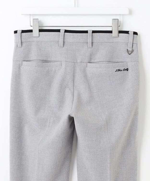 23区GOLF きれい見えの秋冬定番素材【MEN】【ストレッチ】ＴＲストレッチ ベーシックパンツ ライトグレー系