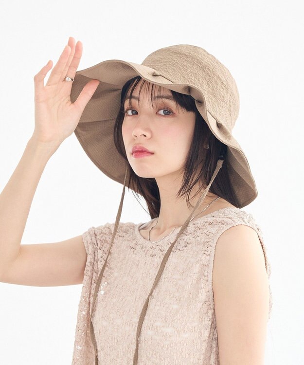 earth music&ecology 【ＵVカット】タックハット Mocha