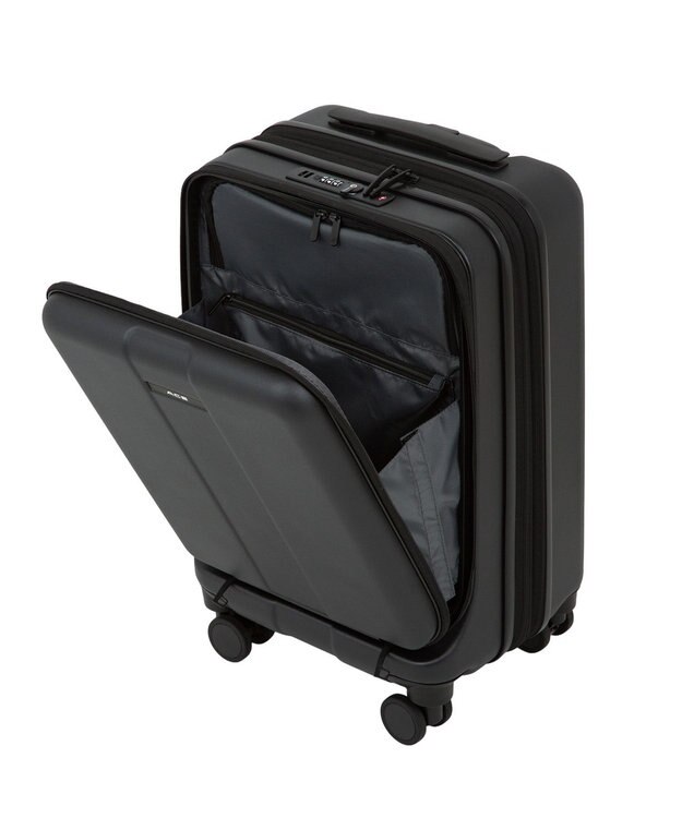 ACE BAGS & LUGGAGE ACE フォールズ スーツケース ２~３泊目安 フロントポケット・キャスターストッパー機能付き 06905 エース マットブラック
