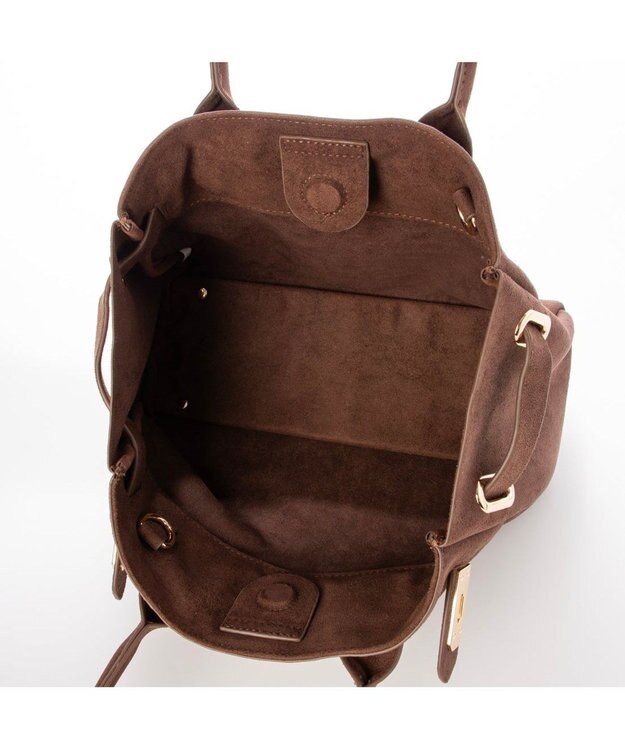 UNBILLION カカトゥ kakatoo / スエード調2wayスクエアバッグ ブラウン