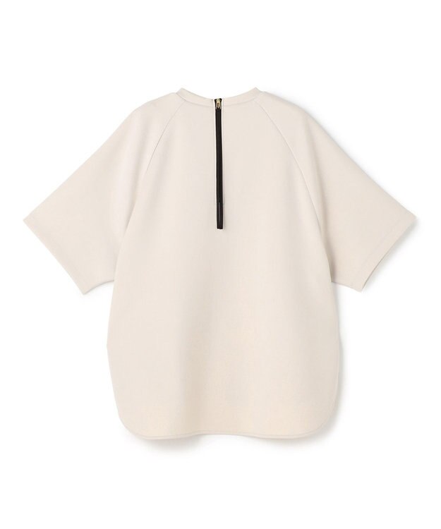 UNFILO L BEAUTY FORM JERSEY light バックZIP プルオーバー グレージュ