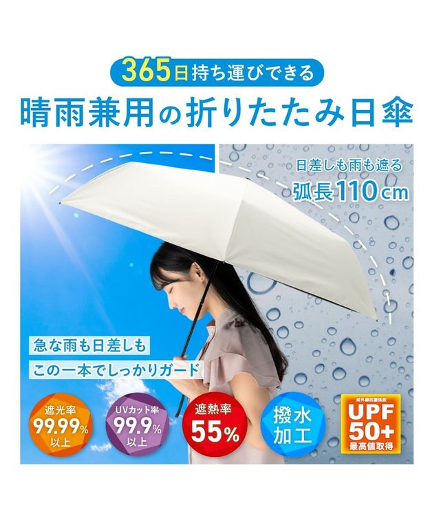 WEGO 【日傘/雨晴兼用/UVカット/日焼け対策/紫外線対策/熱中症対策】PROTECT　U オフホワイト