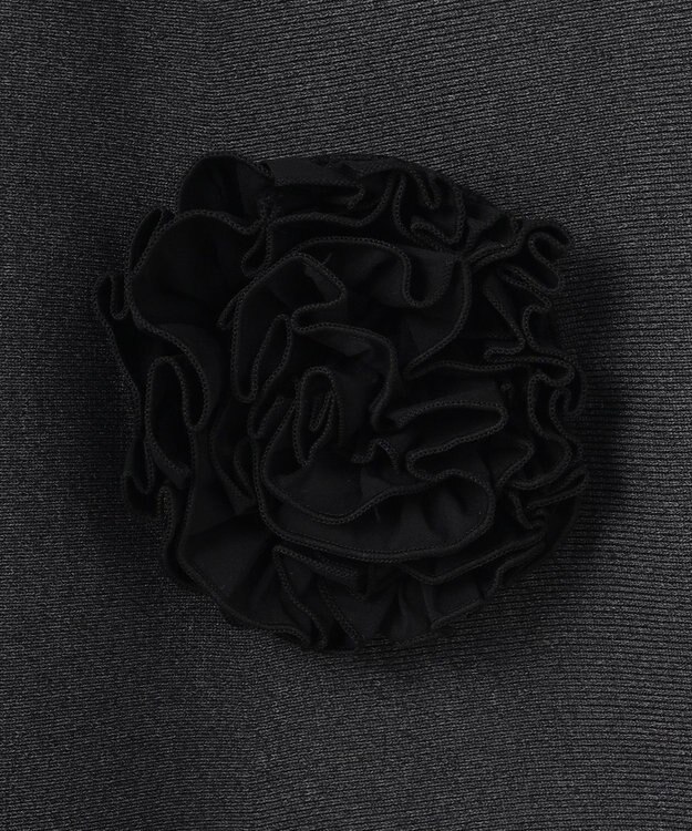 組曲 S 【組曲×setsuko sagittaire】ボンボンフラワーニット スカート グレー系