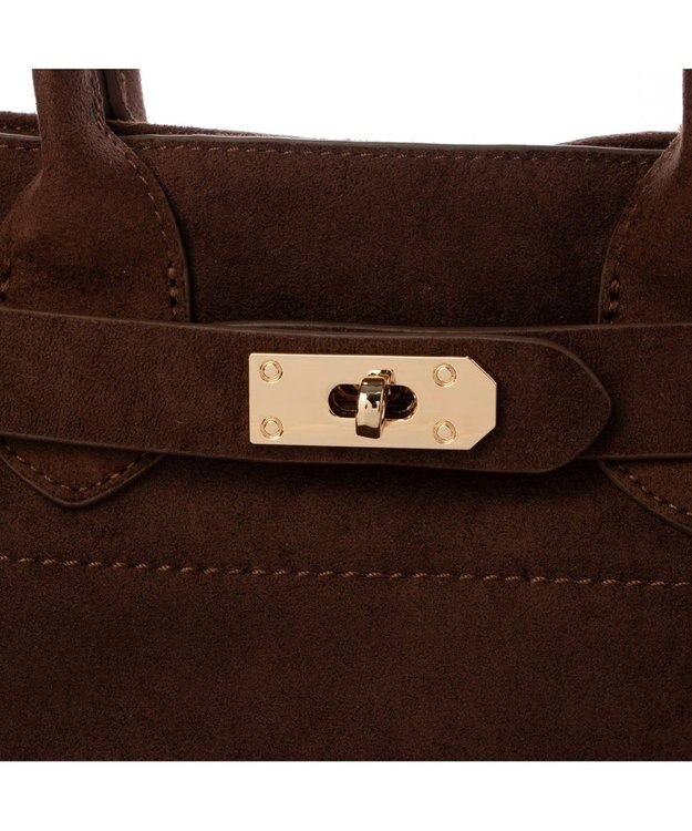 UNBILLION カカトゥ kakatoo / スエード調2wayスクエアバッグ ブラウン