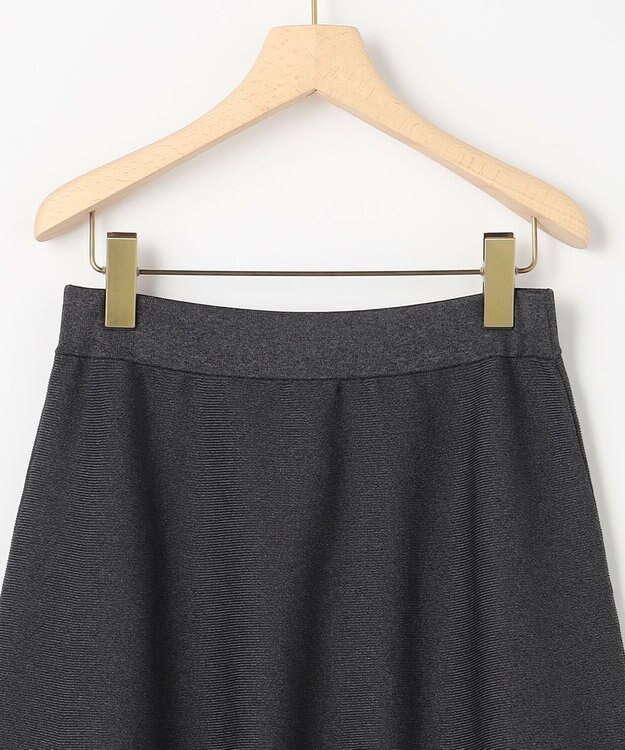 組曲 S 【組曲×setsuko sagittaire】ボンボンフラワーニット スカート グレー系