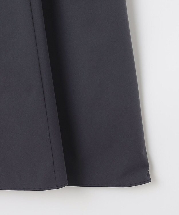 UNFILO 【撥水/シワになりにくい】FINE MOVE ランタンスリーブワンピース チャコール