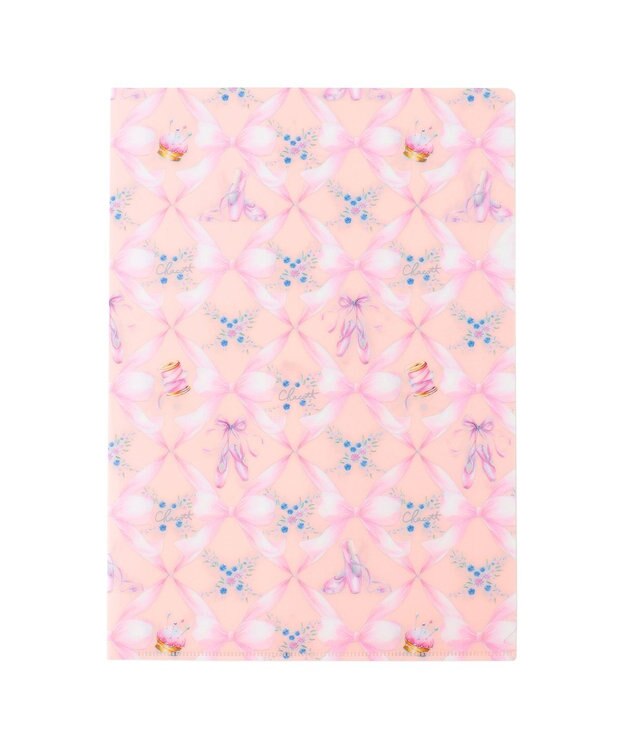 Chacott トゥリボンクリアファイル ロイヤルピンク