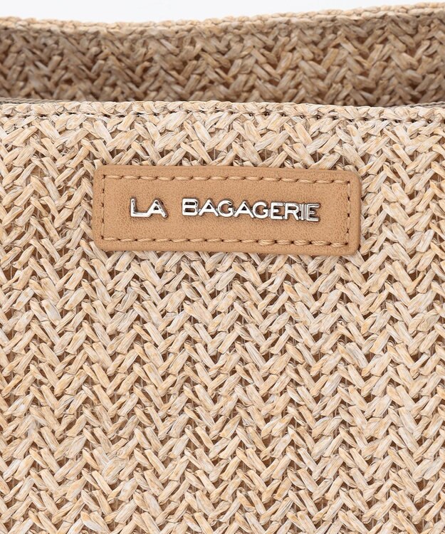 LA BAGAGERIE つまみハンドル　サマー2wayミニトートバッグ ベージュ