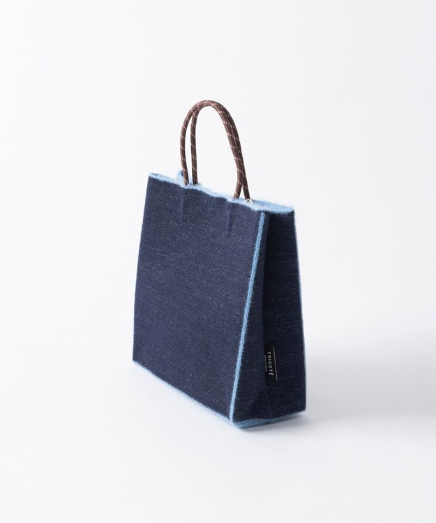 TRICOTE シャギーラメペーパーニットバック 39NAVY