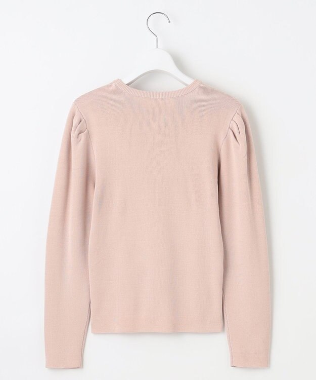 Feroux 【洗える】パワショル ニットプルオーバー ベージュ系