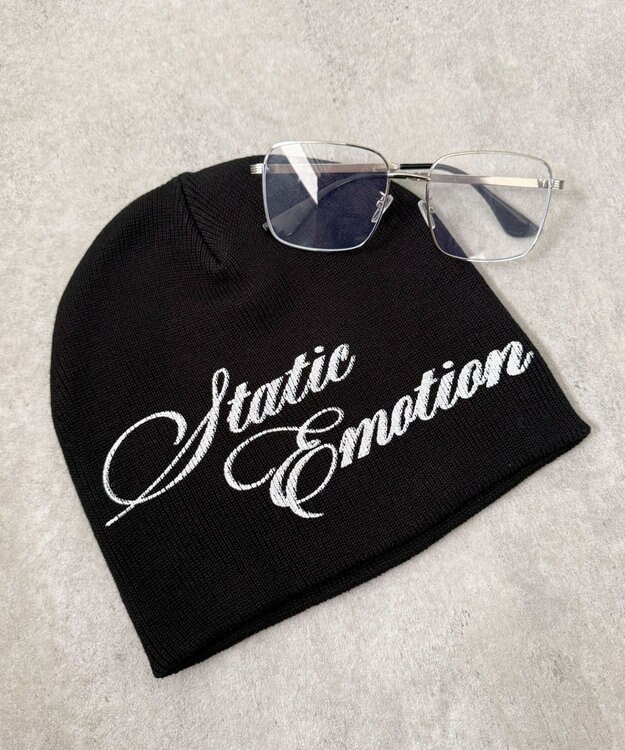 WEGO スプレープリントシングルニットワッチ ブラック