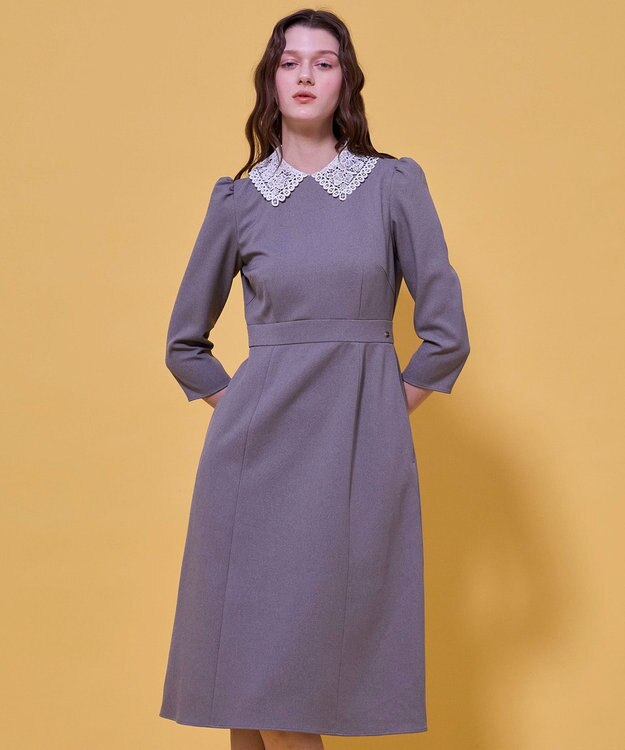TOCCA 【八木アリサさん着用】【WEB限定カラーあり・消臭】SWEET TEA TIME LACE ドレス ライトグレー系