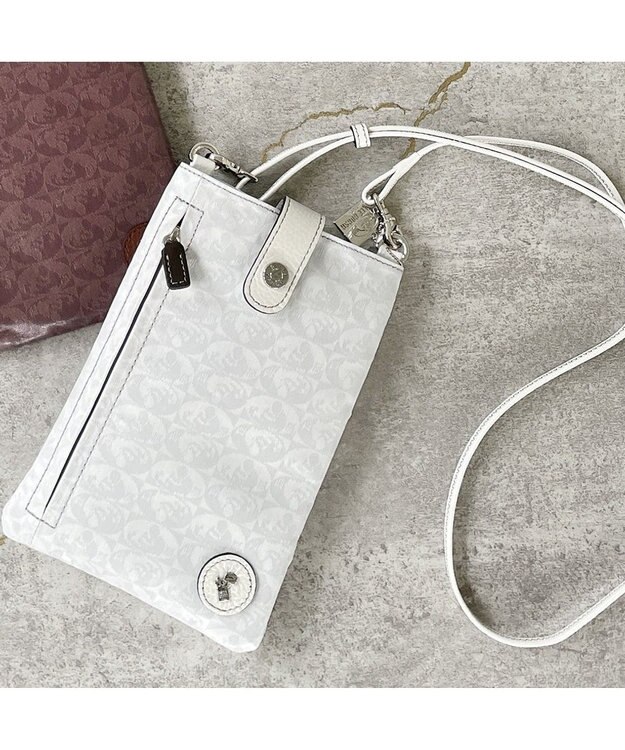 PELLE BORSA パスポートサイズショルダーバッグ Alive アライブ 4306 ホワイト