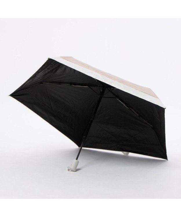 UNBILLION カシュネ cachenez /【晴雨兼用　日傘　UVカット率・遮光率100％生地使用 】PU軽量バイカラー自動開閉折りたたみ傘 ピンク