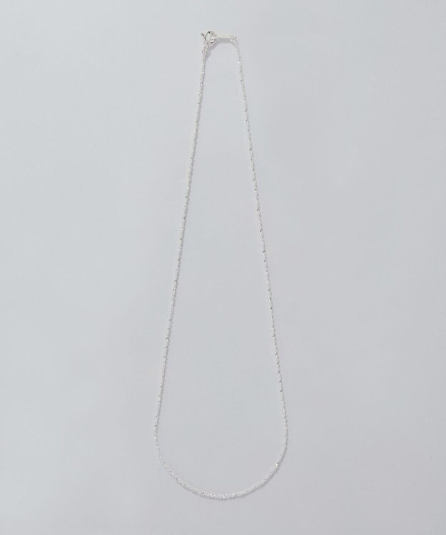 Phoebe 【SV925】シルキーシャインスエッジチェーンネックレス シルバー