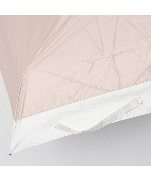UNBILLION カシュネ cachenez /【晴雨兼用　日傘　UVカット率・遮光率100％生地使用 】PU軽量バイカラー自動開閉折りたたみ傘 ピンク