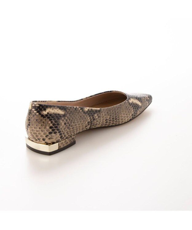 MODE ET JACOMO <MODE ET JACOMO>ローヒールスクエアトゥパンプス ナチュラル