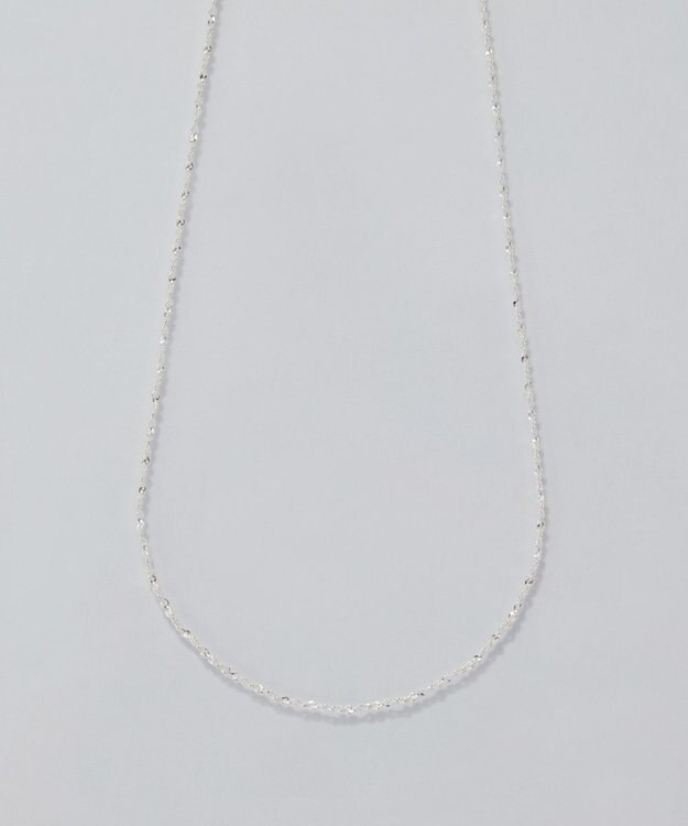 Phoebe 【SV925】シルキーシャインスエッジチェーンネックレス シルバー