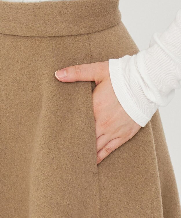 uncrave リバー フレア スカート（uncrave STANDARD） ベージュ