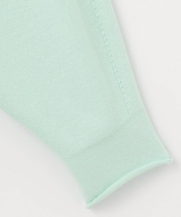 自由区 【WEB限定カラーあり・洗える】コットンナイロンミドルゲージ ニット ミント