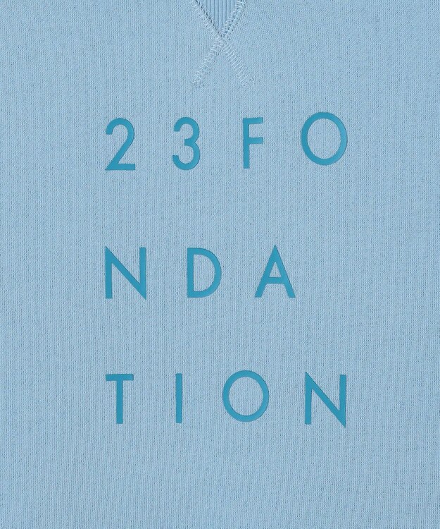 23区GOLF 【23Fondation/MEN】アスレジャー裏毛 フーディ スカイブルー系