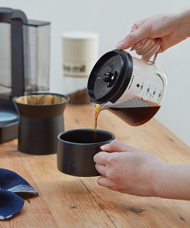 YAMATO テーブル＆キッチン 【レコルト】レインドリップコーヒーメーカー  ブラック  RDC-1(BK) ブラック