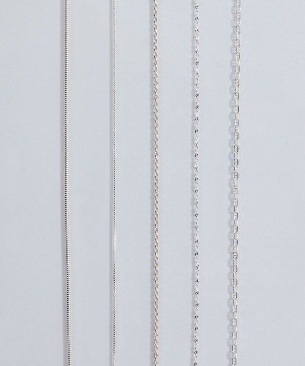 Phoebe 【SV925】シルキーシャインスエッジチェーンネックレス シルバー