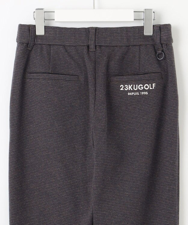 23区GOLF 【WOMEN】【ストレッチ】千鳥柄プリント パンツ ダークブラウン系5