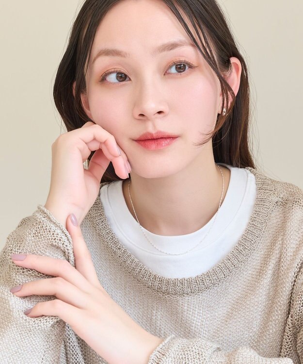 Phoebe 【SV925】シルキーシャインスエッジチェーンネックレス シルバー